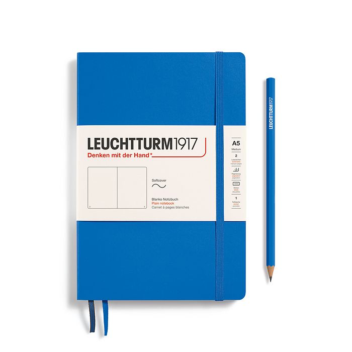 CAIET A5 VELIN COPERTA FLEXIBILA ALBASTRU CIEL LEUCHTTURM CAIET A5 VELIN COPERTA FLEXIBILA ALBASTRU CIEL LEUCHTTURM